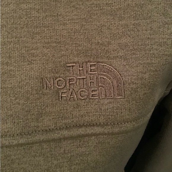 Hunter Green Collared North Face Zip-Up Jacket Medium - Picture 5 of 6